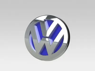 Volkswagen Logo Free 3D model