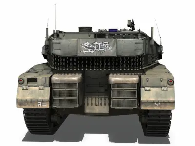 Merkava IV -  Israel Defense Forces 3D model