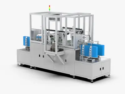 Automatic LCD Panel Gold Finger Tape Machine 3D model