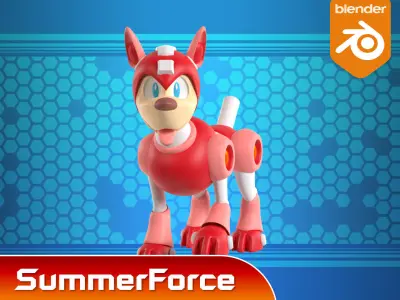 Rush - Megaman 3D model