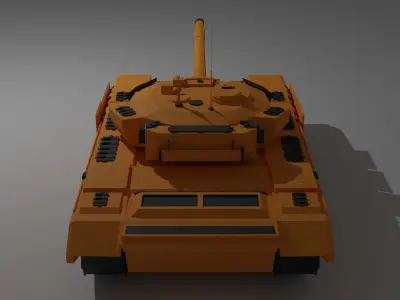 Russian Military Vehicles Tank T90 Low-poly 3D model Low-poly 3D model