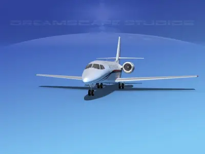 Cessna 680 Citation Sovereign V09 3D model