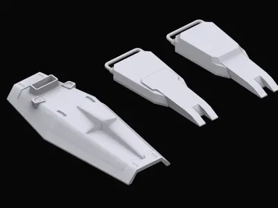  Gundam Earth Federation Shields 3D model