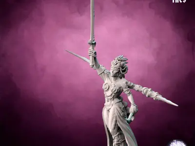 Champion Lord- Scourge Daemon - Multiple weapon options 3D print model