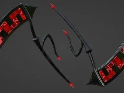 Fantasy Scythe 3D model