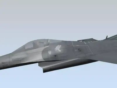 F-16C Fighting Falcon Low poly 3D model Low-poly 3D model