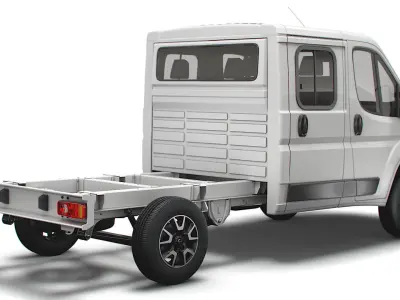 Opel Movano Chassis Truck Crew Cab 3450 WB 2022 3D model