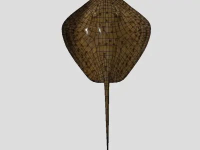 Stingray Realistic Animated Low-poly 3D model