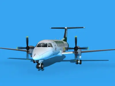 Embraer EMB120 Frontier Air Service 3D model
