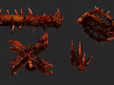 Dungeon Traps Low-poly 3D model