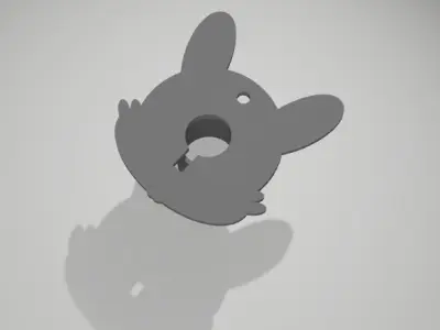 Bunny Spool the cute sewing bobbin 3D print model