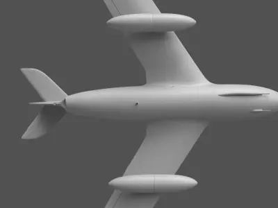 MiG-15 fighter plane 3D model