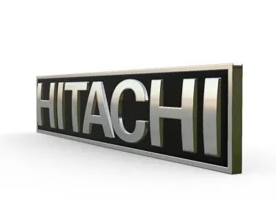 hitachi logo 3D model