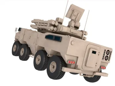 Type 625 Anti-Aircraft Gun Missile System 3D model