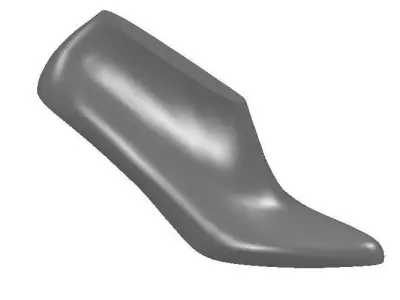 75mm Heel Last Low-poly 3D model