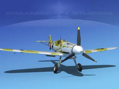Messerschmitt BF-109 V07 3D model