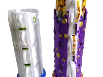 Coffee and Tea Cup or Mug Stacker Universal Fit 4 Elegant Models 3D print model