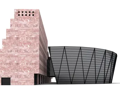 The Central Library Dortmund - 3D Building Models 3D model