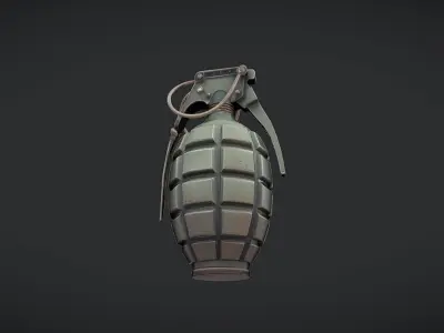 military hand grenade2 3D model