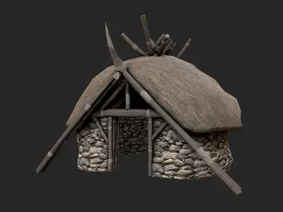 Viking Houses Totems Runestones Collection 