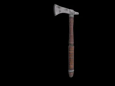 Most recognisible Native American weapon-tomohawk Free low-poly 3D model