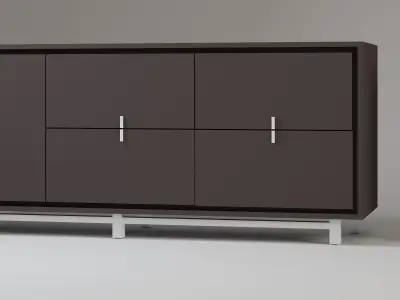 Modern console Free 3D model