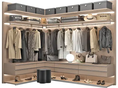 Walk-in Closet 98 part 7 3D model