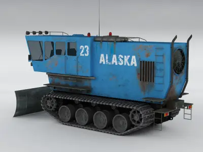 Polar transporter V2 blue 3D model