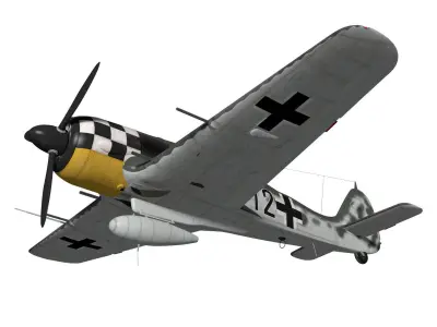 Focke Wulf Fw190 A6 3D model