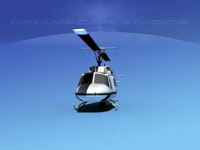Bell 212 V21 Unmarked 3D model