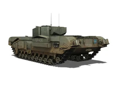 Churchill MK III - AVRE - Lynx 3D model