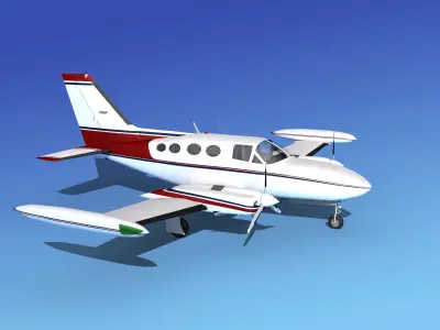 Cessna 421 Golden Eagle V08 3D model