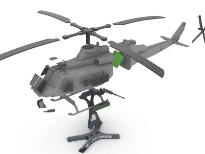 Bell UH-1Y Venom 3D print model