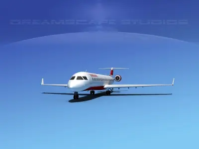 Bombardier CRJ900 Richards Aviation 3D model