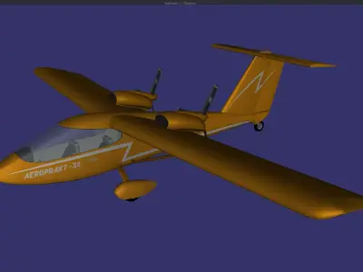 Aeroprakt A 36 Vulcan Free low-poly 3D model