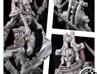 NECROCYBORG THE CRESCENT REAPER LORD 3D model