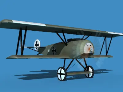 Fokker D-VI V11 3D model