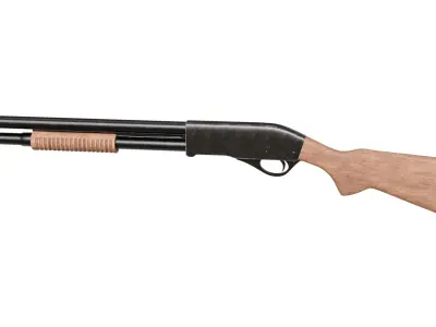  Pump-Action Shotgun  3D model