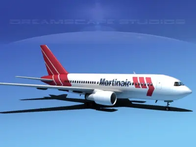 Boeing 767-100 Martinair 3D model