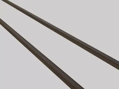 Crane Rail Free low-poly 3D model