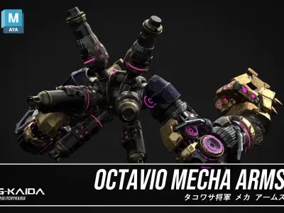 Prop - Octavio Mecha Arms 3D model