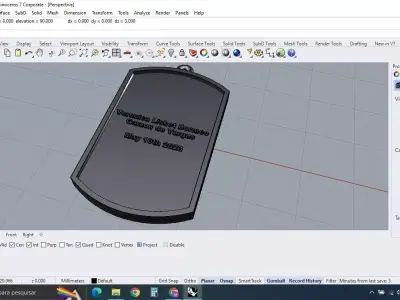 dog tag 3D model