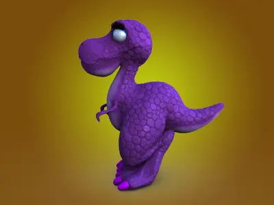 Lizzy Dinosaur No Rig 3D model