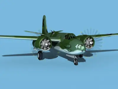Douglas A-20G Havoc V03 3D model