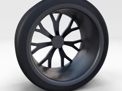 Tesla Roadster Rim 3D model