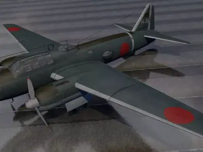 Mitsubishi G4M1 Betty 3D model
