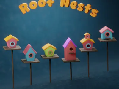 Bird Nest - Houses Pack 3D model