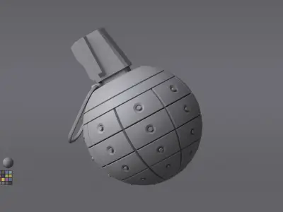 Scifi Grenade Free 3D model