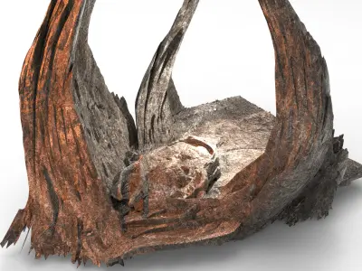 Alien desert Emporess ruins 2 3D model