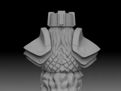 Dwarf statue 3D print model